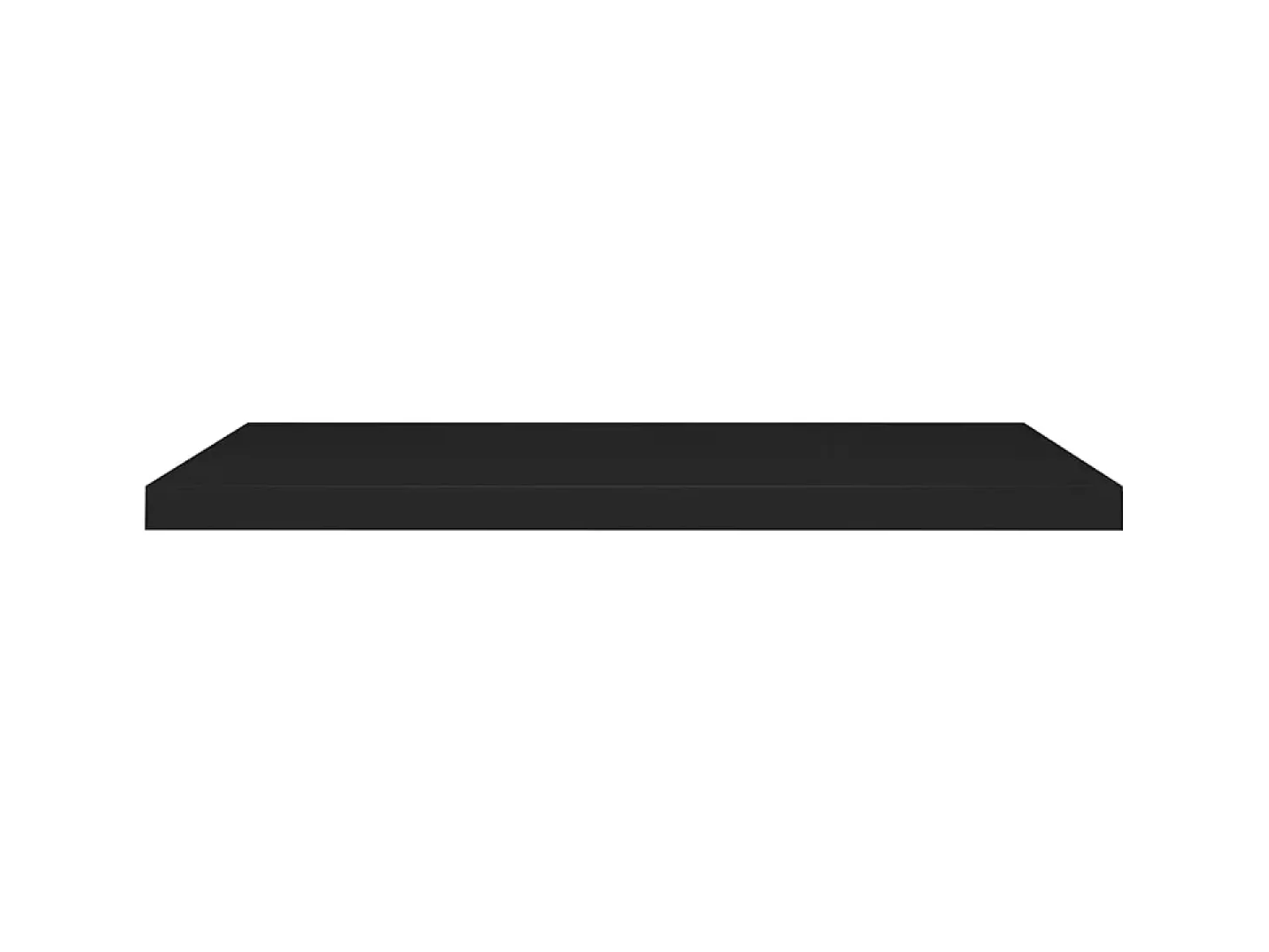 Prateleiras parede suspensas 2 pcs 90x23,5x3,8cm MDF preto PT830121
