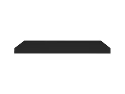 Prateleiras parede suspensas 4 pcs 80x23,5x3,8cm MDF preto PT435039