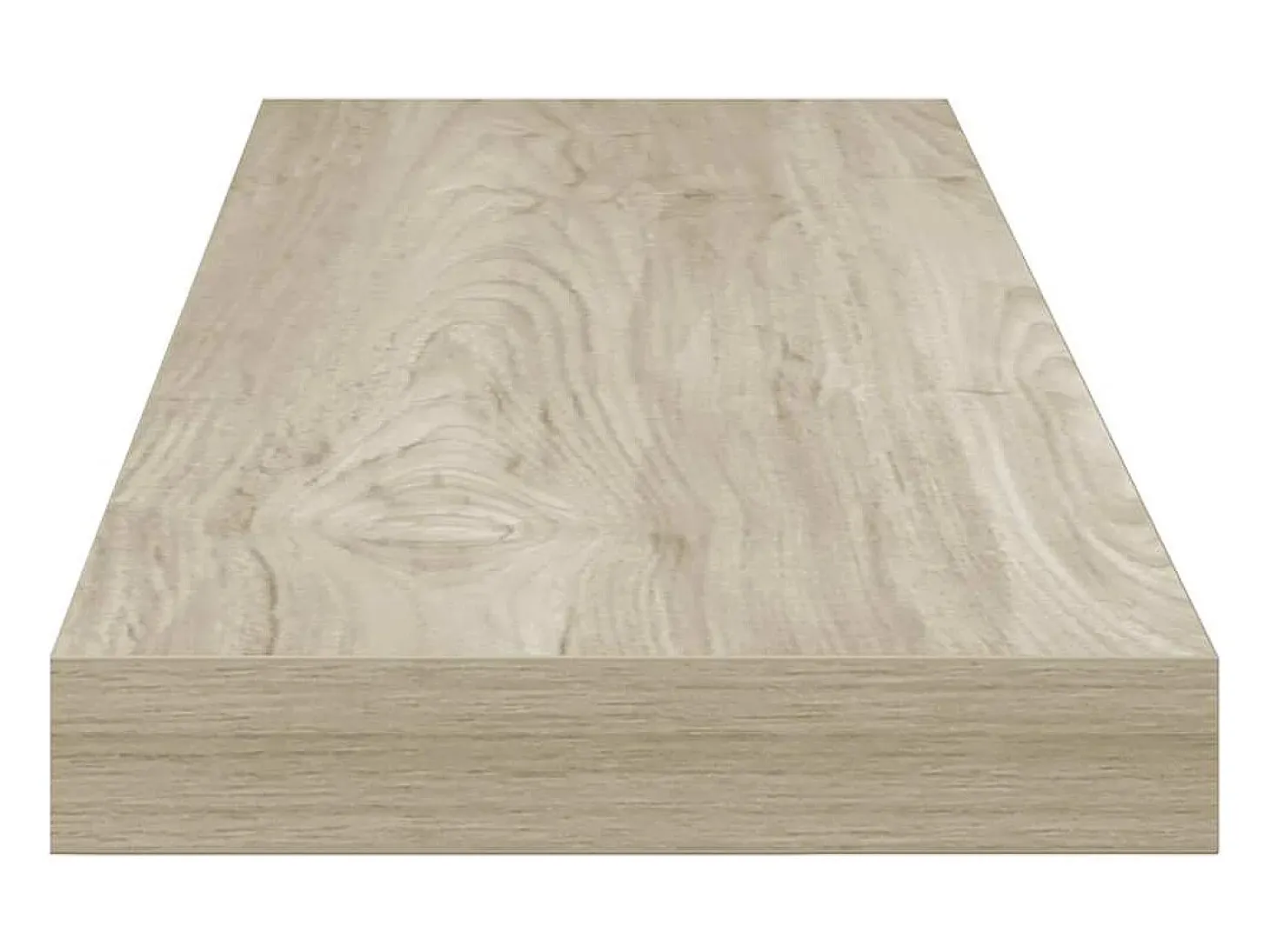 Prateleiras parede suspensas 2 pcs 80x23,5x3,8cm MDF carvalho