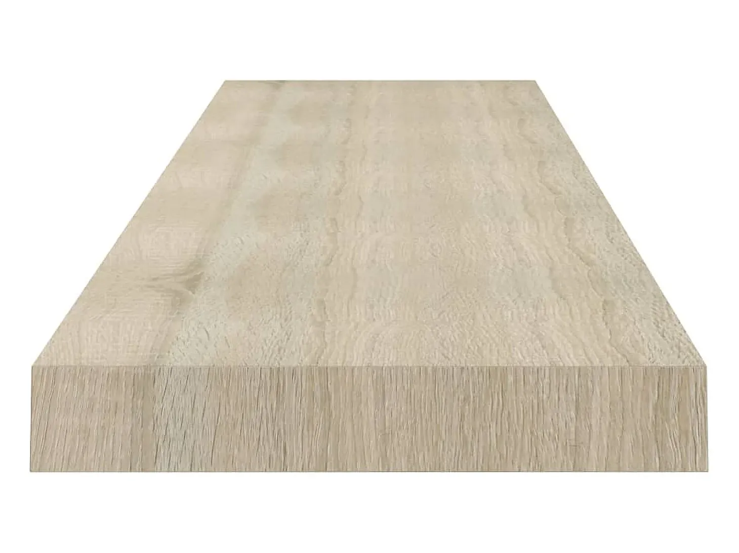 Prateleiras parede suspensas 2 pcs 120x23,5x3,8cm MDF carvalho PT836679