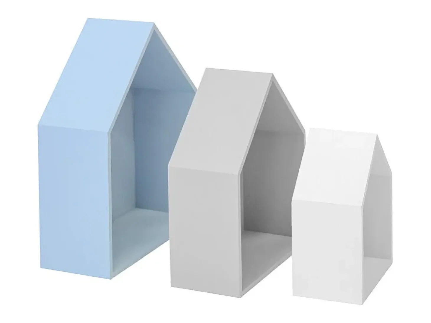 Prateleiras set de 3 MDF multicolor 37,5x29x12cm