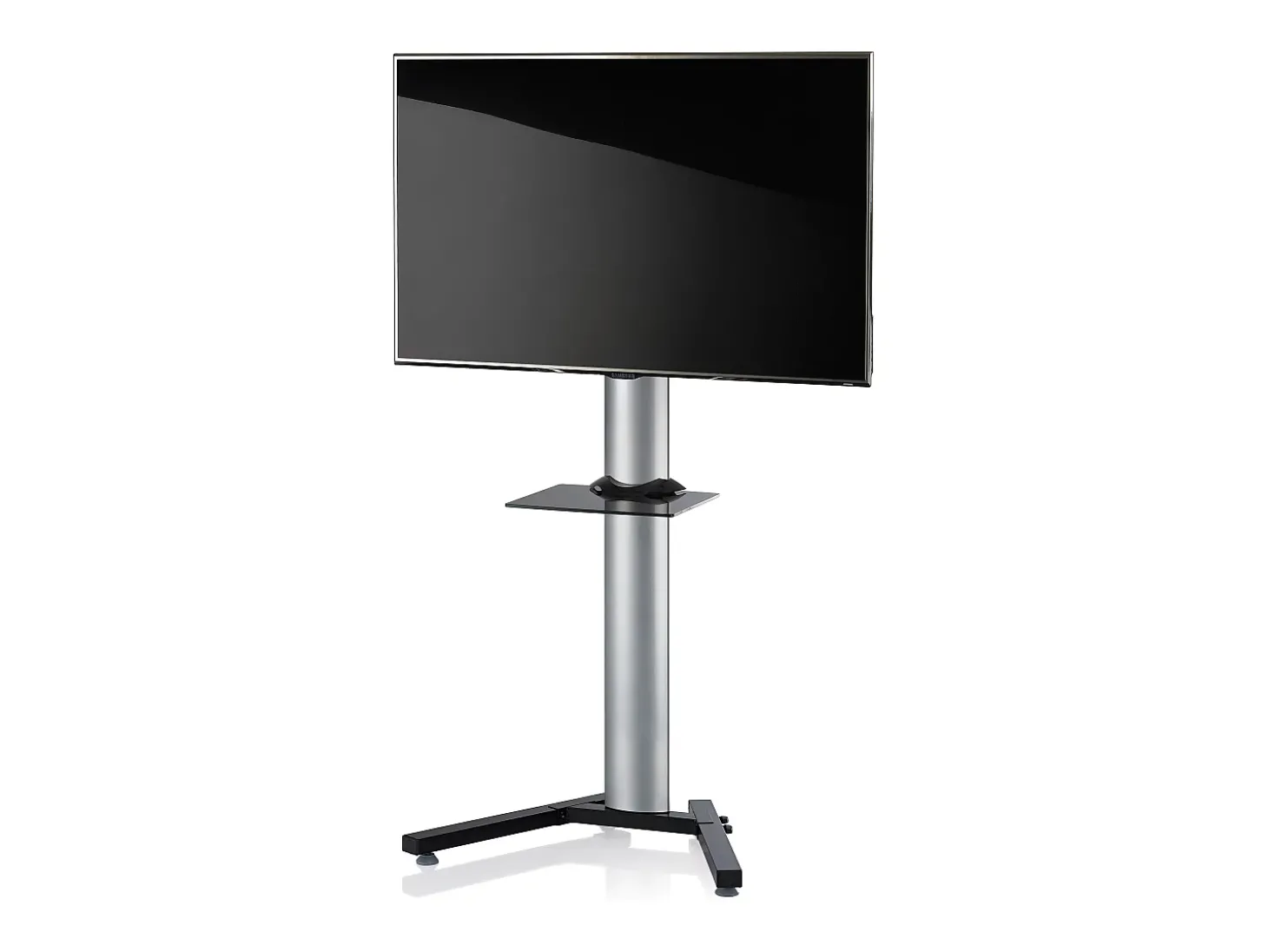 Pés de suporte de TV Stadino Prata A. 174 x L. 90 x P. 74 cm