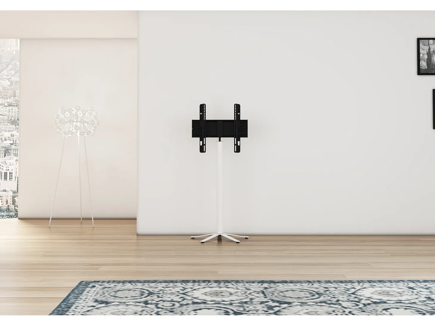 Pés de suporte de TV Xila Branco A. 100 x L. 61 x P. 61 cm