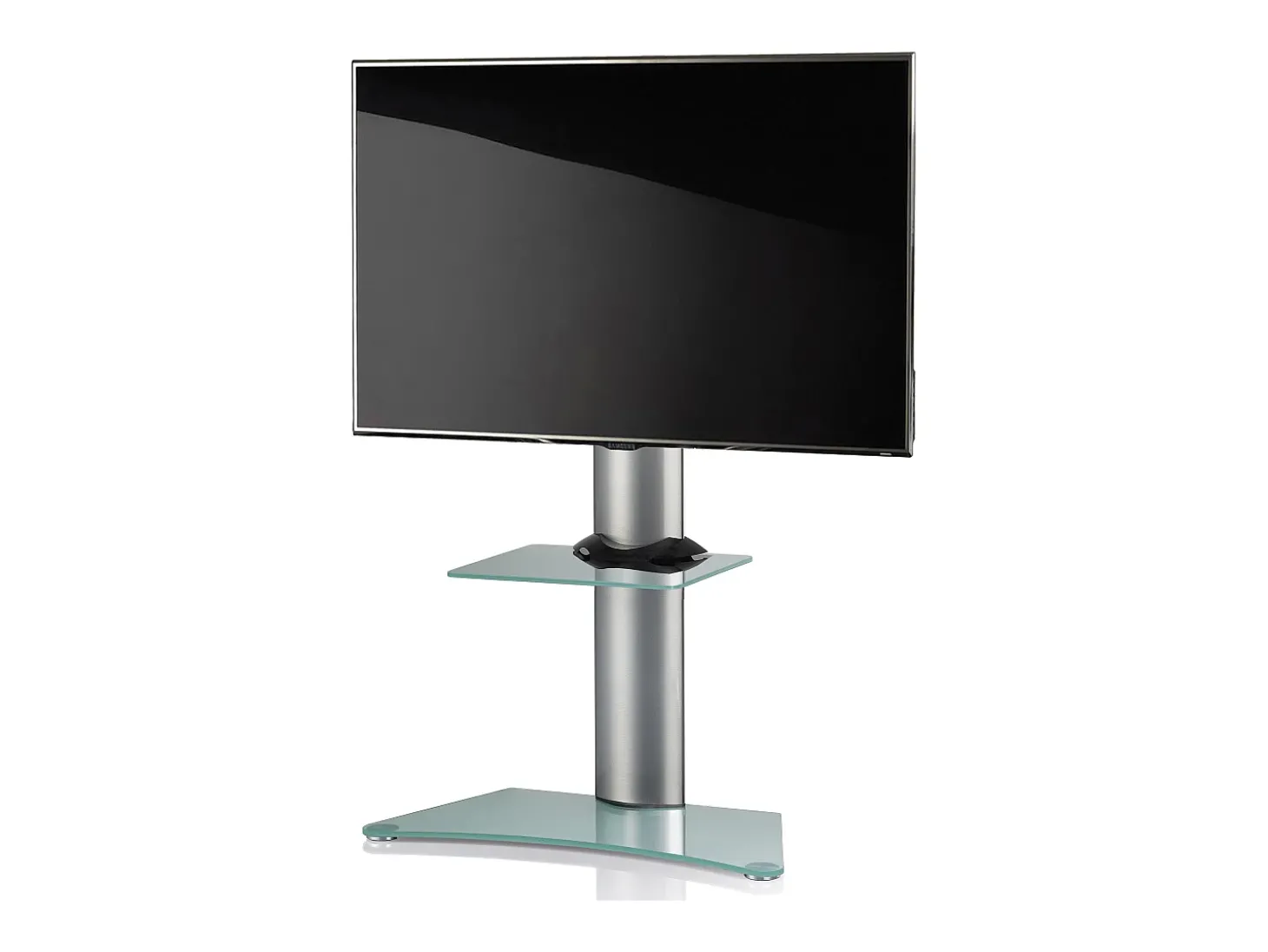 Pés de suporte de TV Zental Vidro fosco A. 111 x L. 80 x D 40 cm