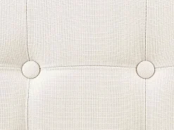 Pufe Duplo Dobrável Lysandre Contemporary Tampa de Veludo Bege 76x38 cm