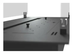 Queimador de bioetanol 120cm em aço inoxidável preto, embutido ou independente, 4 litros com copos incluídos