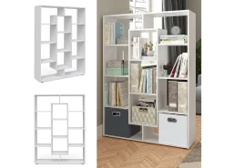 Raumteiler branco 107.2x29x143