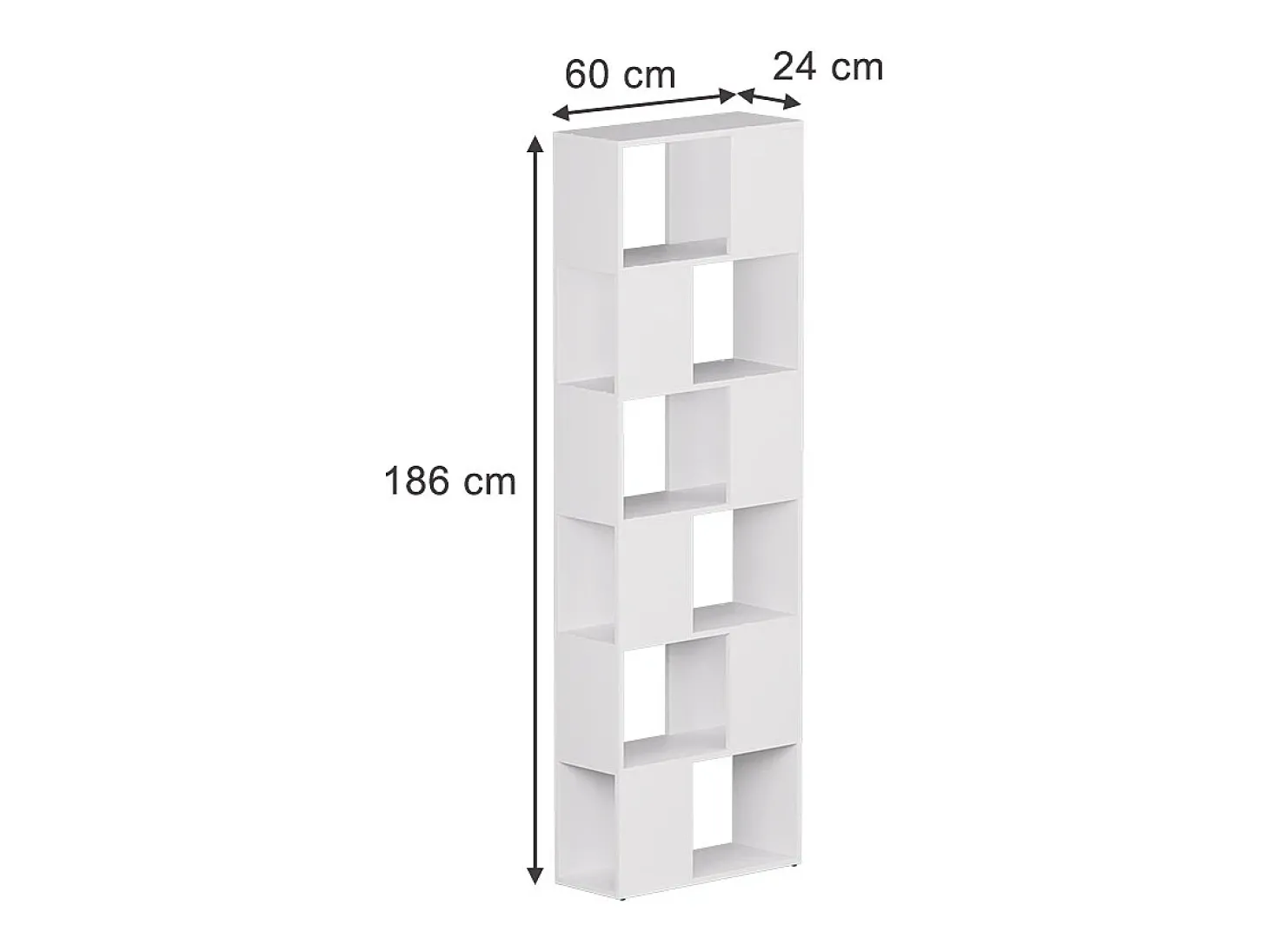 Raumteiler branco 60x24x186 eneos