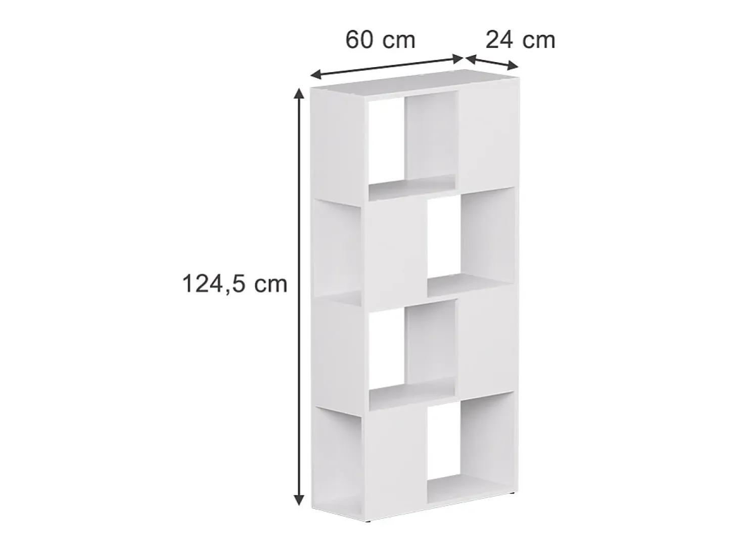 Raumteiler branco 60x24x124.5 eneos