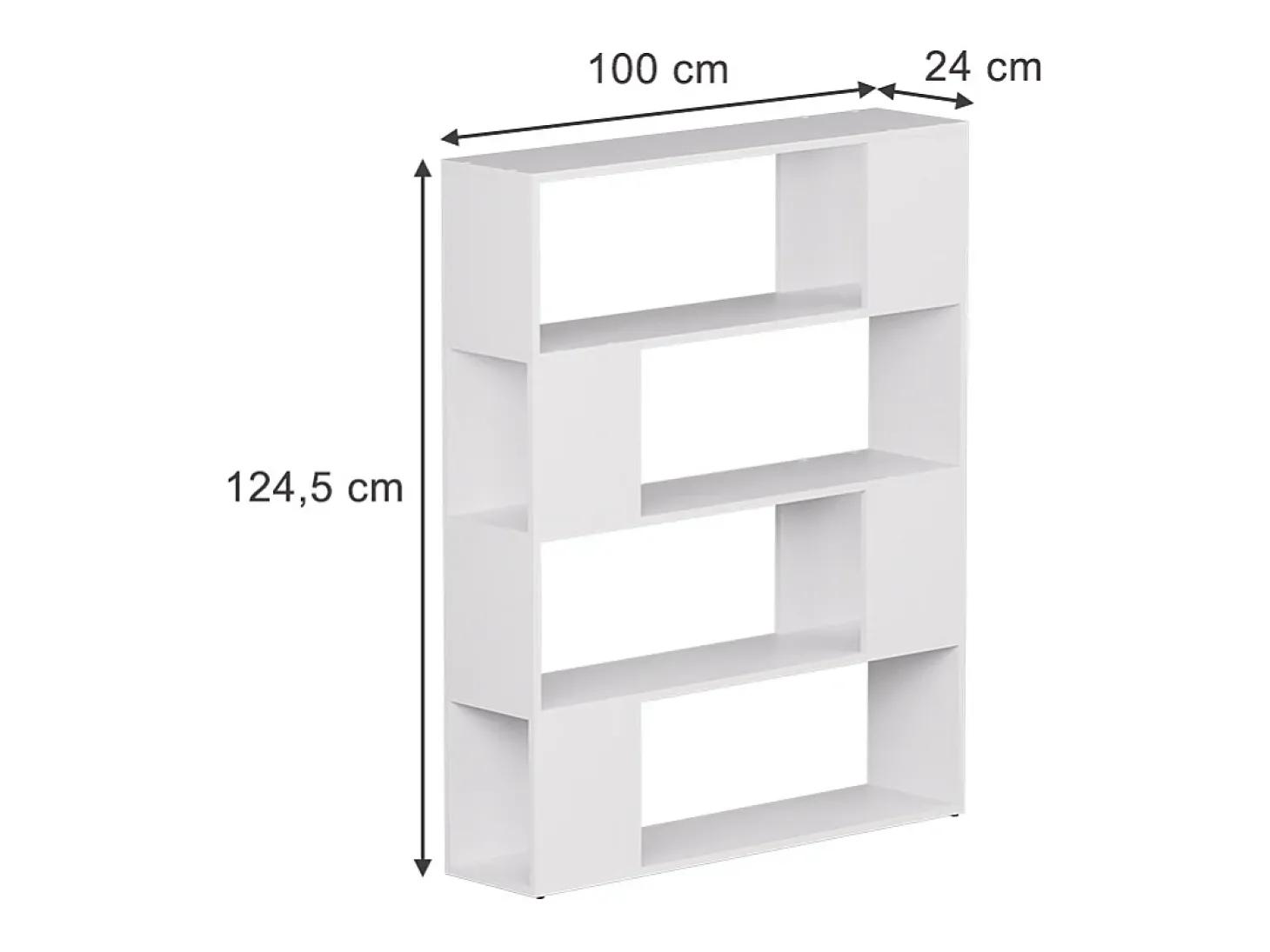 Raumteiler branco 100x24x124.5 eneos