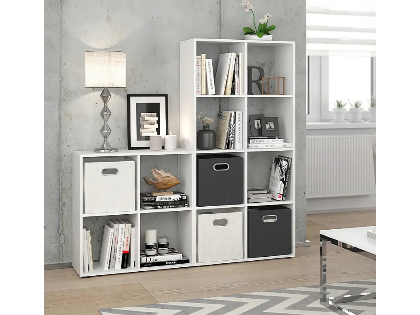 Raumteiler branco 143x29x72 scutum
