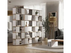 Raumteiler branco/carvalho 80x24x186 eneos