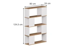 Raumteiler carvalho branco/dourado 80x24x124.5 eneos