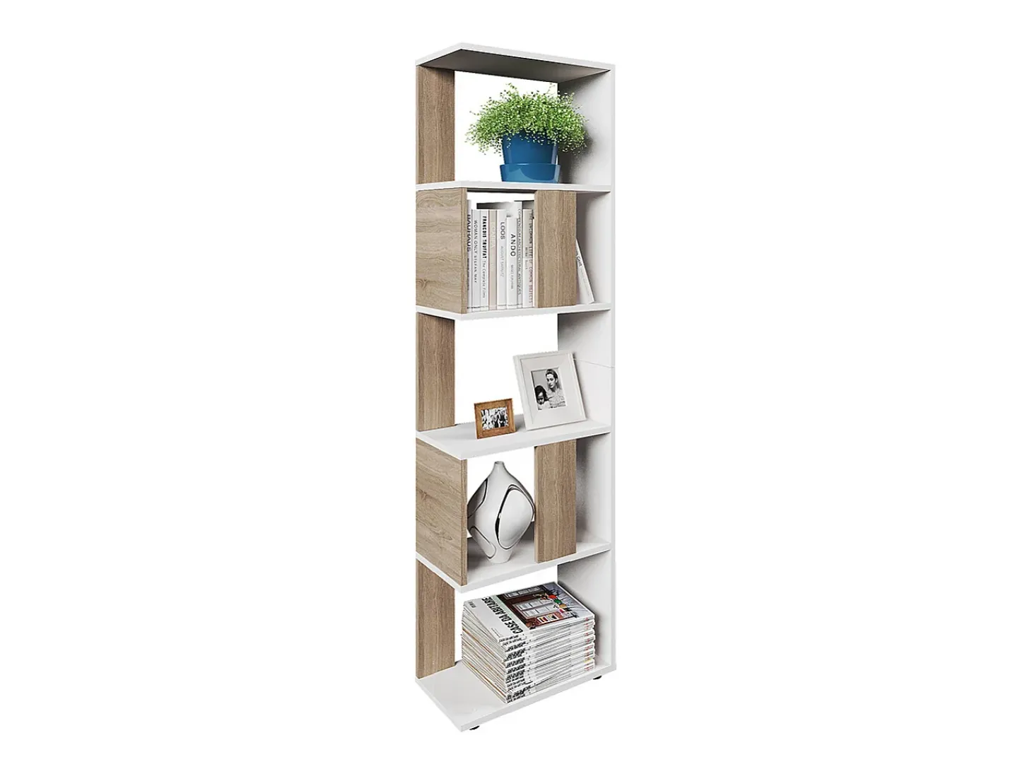 Raumteiler sonoma/branco 45x23.6x162.6