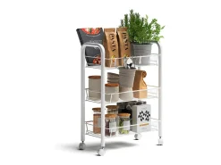Recipiente com rodas branco 45x27x64 tarro