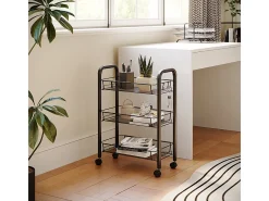 Recipiente com rodas preto 45x27x64 tarro