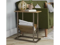 Regal | Mesa de apoio com aspeto de nogueira