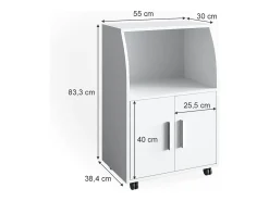 Roll container branco 55x38.4x83.8 elio