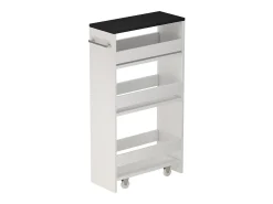 Roll container branco/antracite 20x46x84.4 rivo