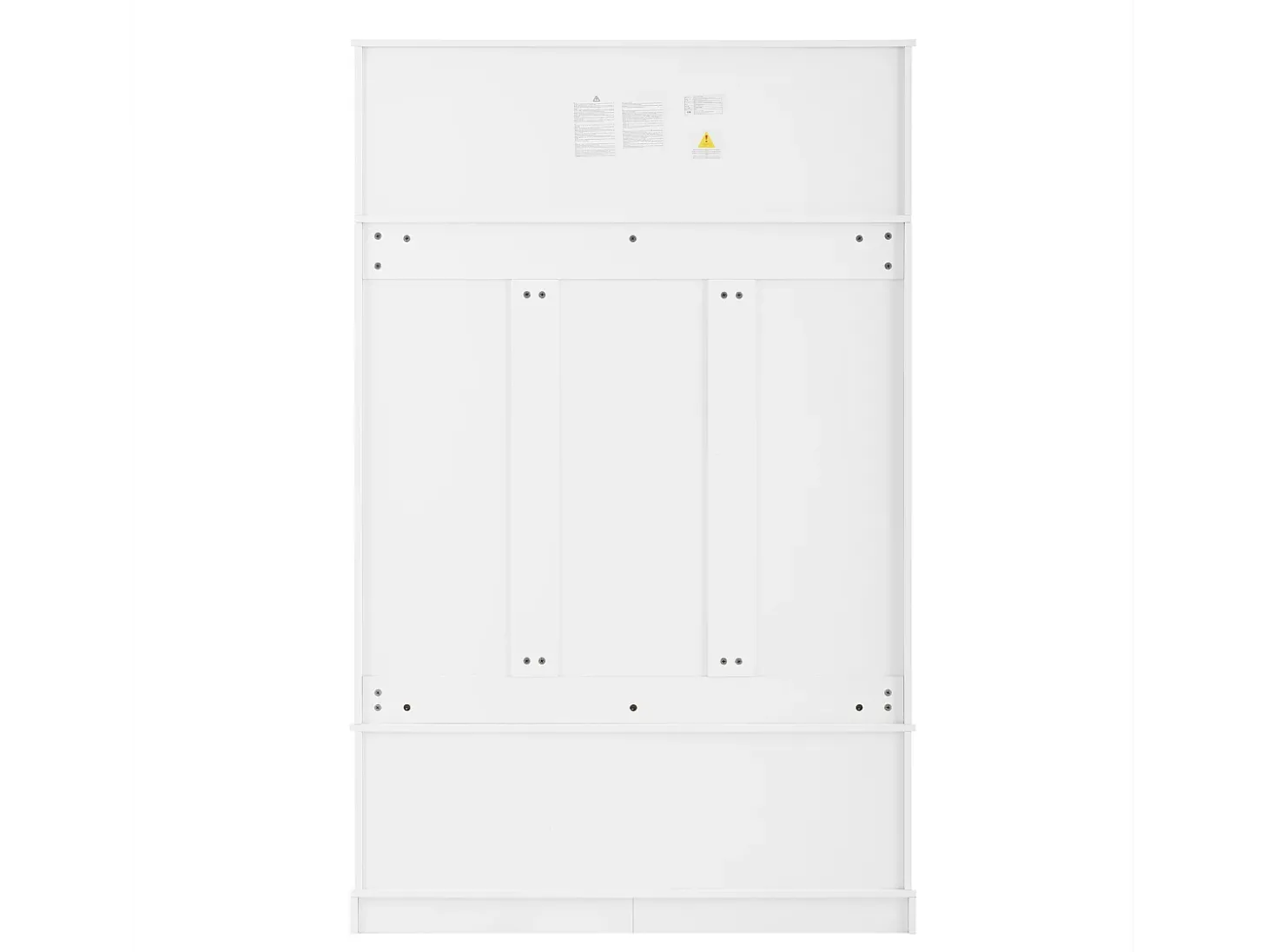 Roupeiro branco com 3 portas, sapateira e 6 ganchos, simples e versátil 120×40×191 cm