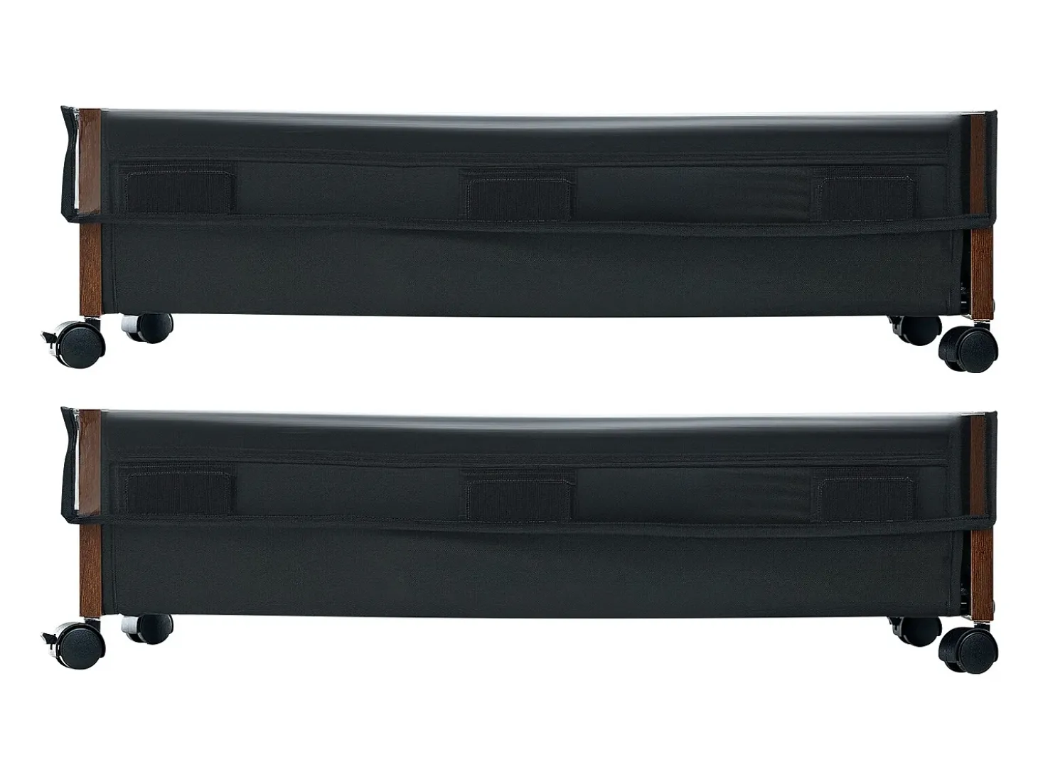 Sacos de Armazenamento SucceBuy sob a Cama com Rodinhas Traváveis, Organizador de Sapatos sob a Cama 2 Peças de 65 x 46 x 18 cm, Caixa de Armazenamento