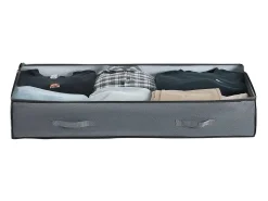 Sacos de Armazenamento SucceBuy sob a Cama 4 Peças 90 L, Organizador de Sapatos sob a Cama com Tampas Transparentes, Caixa de Armazenamento para Roupas