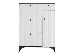 Sapateira - 3 abas, 1 gaveta e 1 porta - Branco