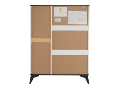 Sapateira - 3 abas, 1 gaveta e 1 porta - Branco