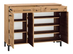 Sapateira 3 portas 2 gavetas Liora madeira 94cm