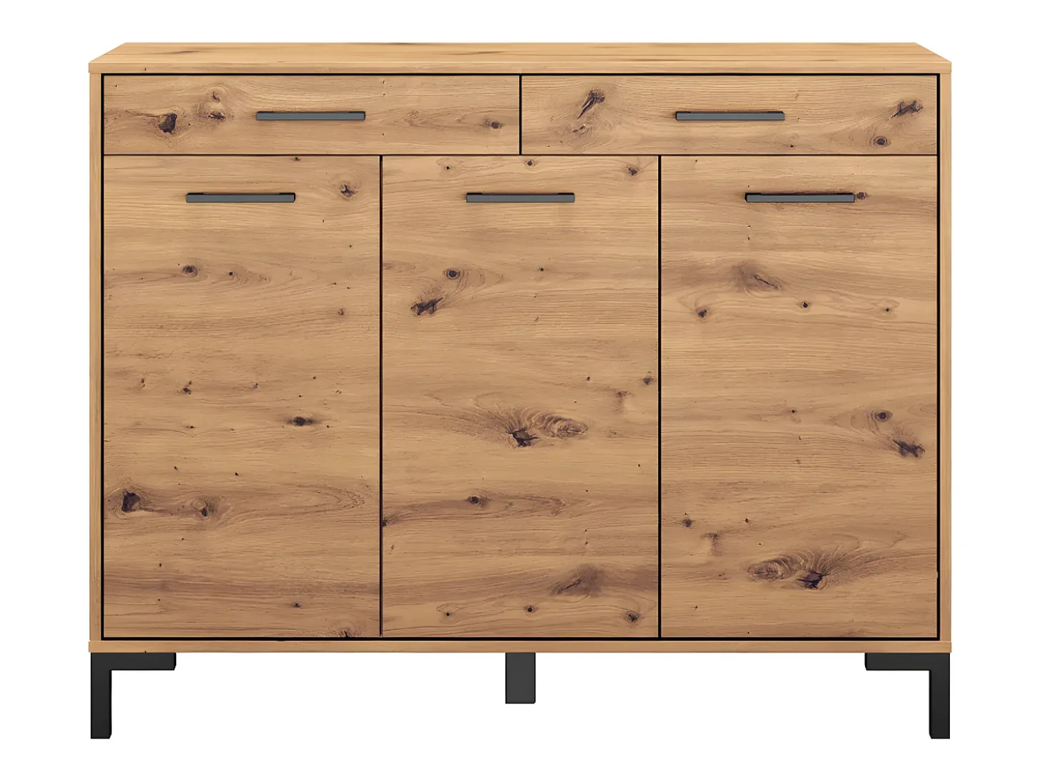Sapateira 3 portas 2 gavetas Liora madeira 94cm