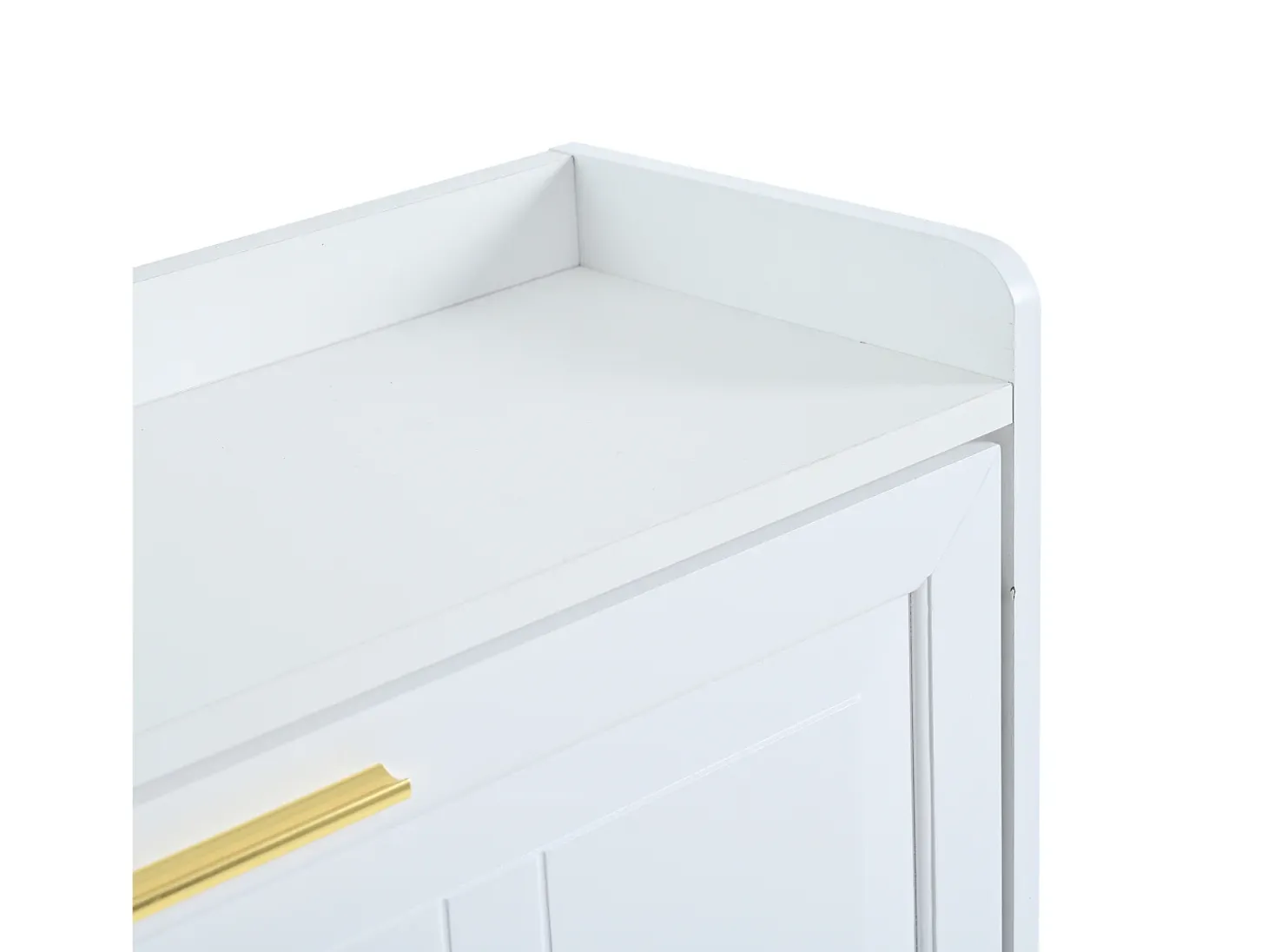 Sapateira 70 x 24 x 120 cm com 6 compartimentos - Branca