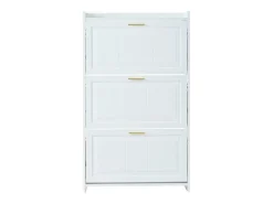 Sapateira 70 x 24 x 120 cm com 6 compartimentos - Branca
