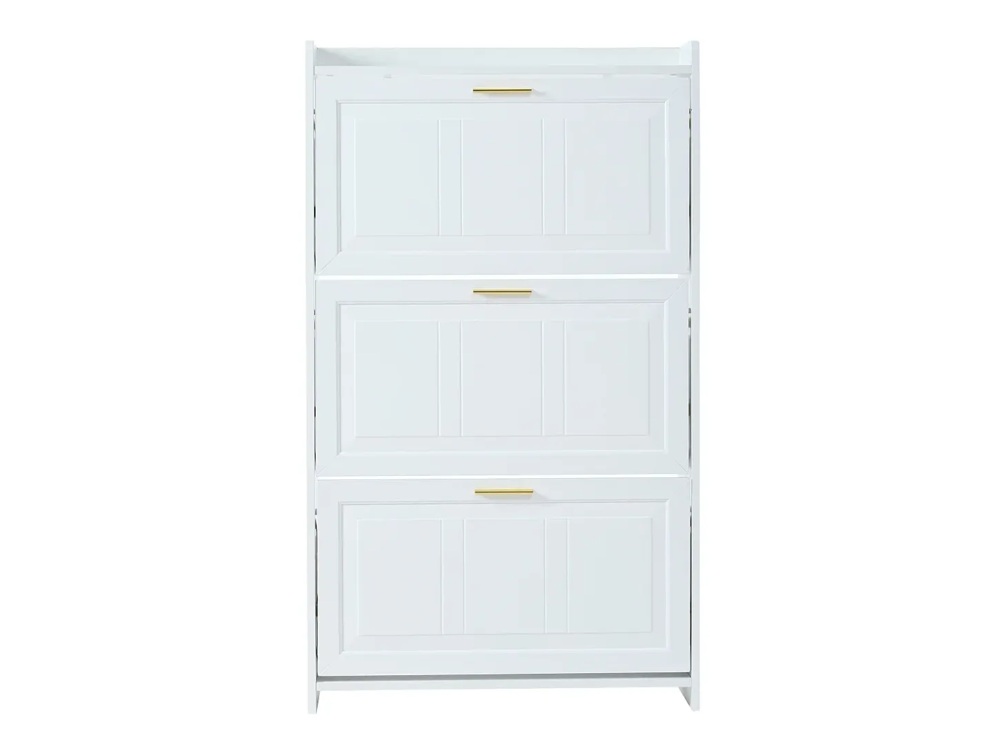 Sapateira 70 x 24 x 120 cm com 6 compartimentos - Branca