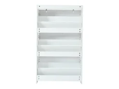 Sapateira 70 x 24 x 120 cm com 6 compartimentos - Branca