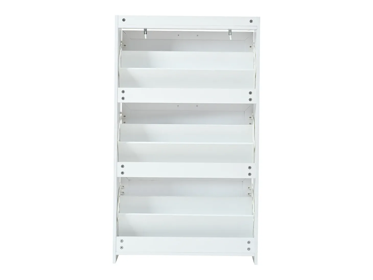 Sapateira 70 x 24 x 120 cm com 6 compartimentos - Branca