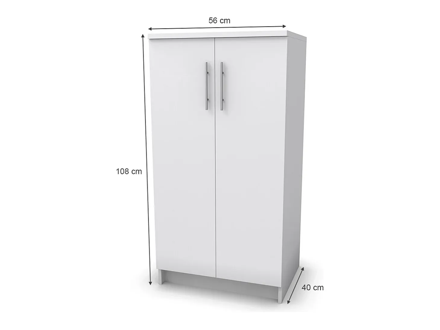 Sapateira branco 56x40x108 dalia
