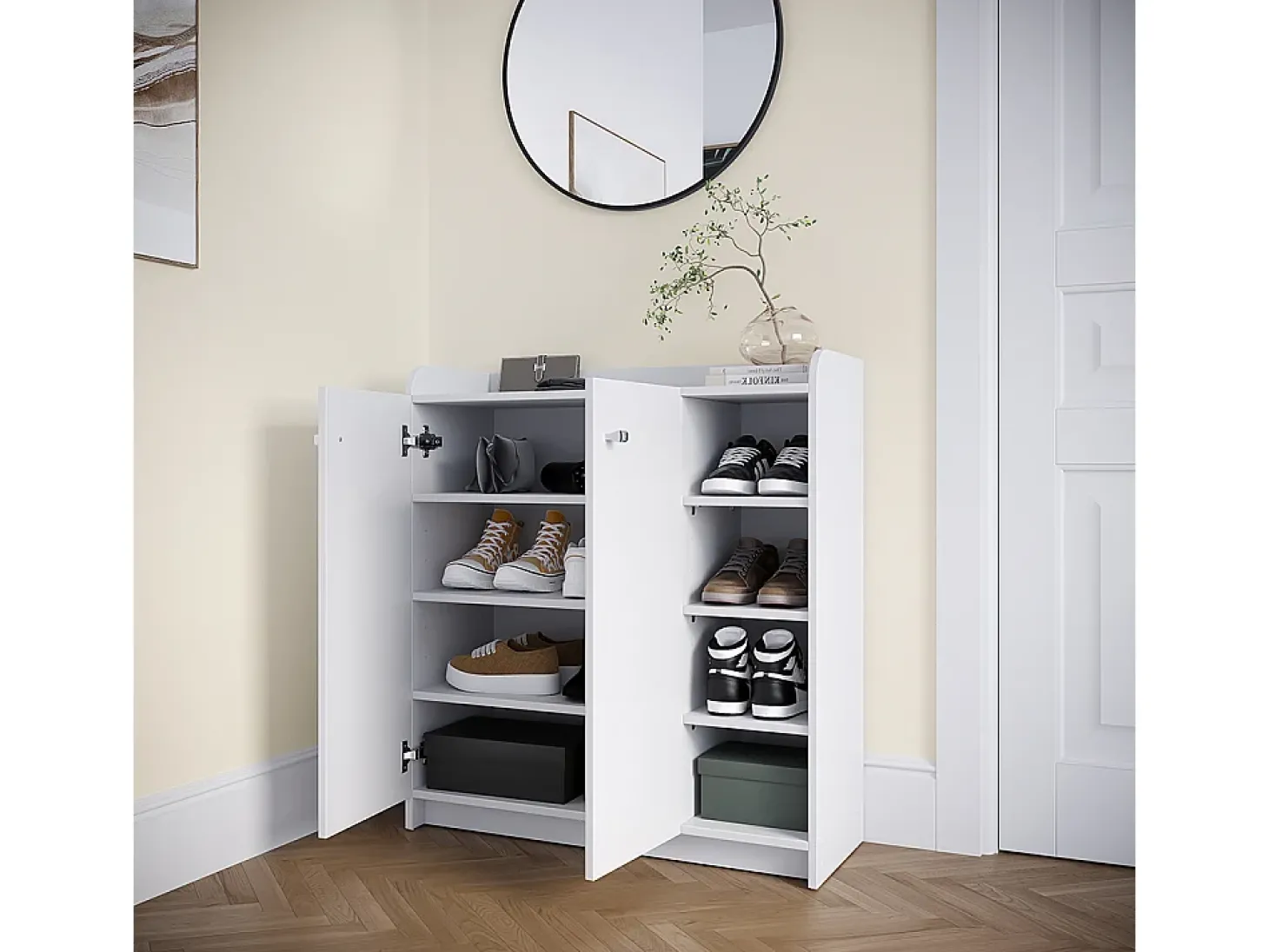 Sapateira branco 83x32.3x91.4 moritz