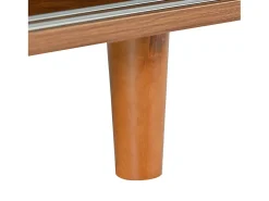Sapateira com 2 portas de correr - Prateleiras ajustáveis- Cor natural
