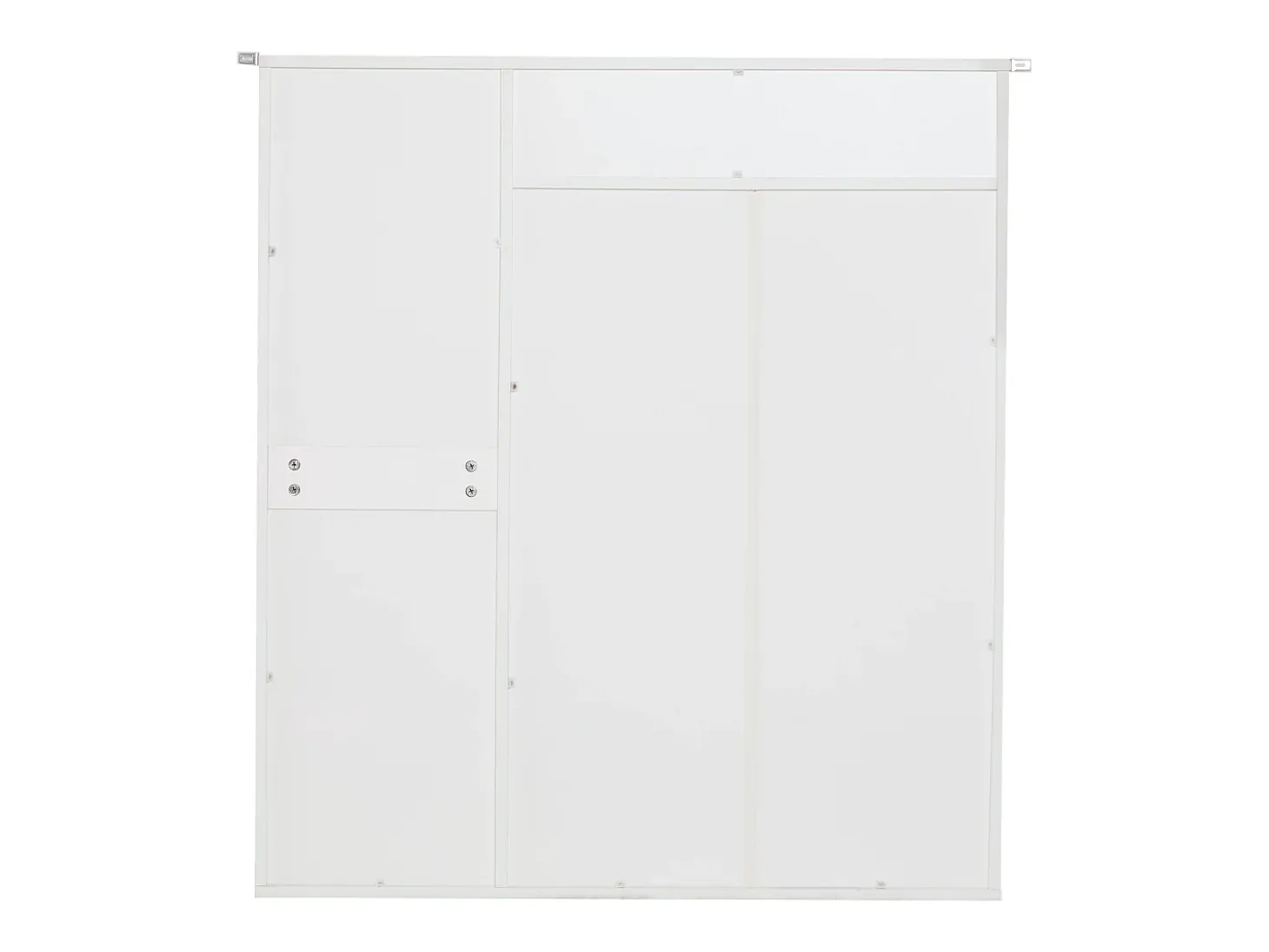 Sapateira com 3 portas e 2 gavetas - 95 x 24 x 107,5 cm - Prateleiras reguláveis - Aglomerado - Branco