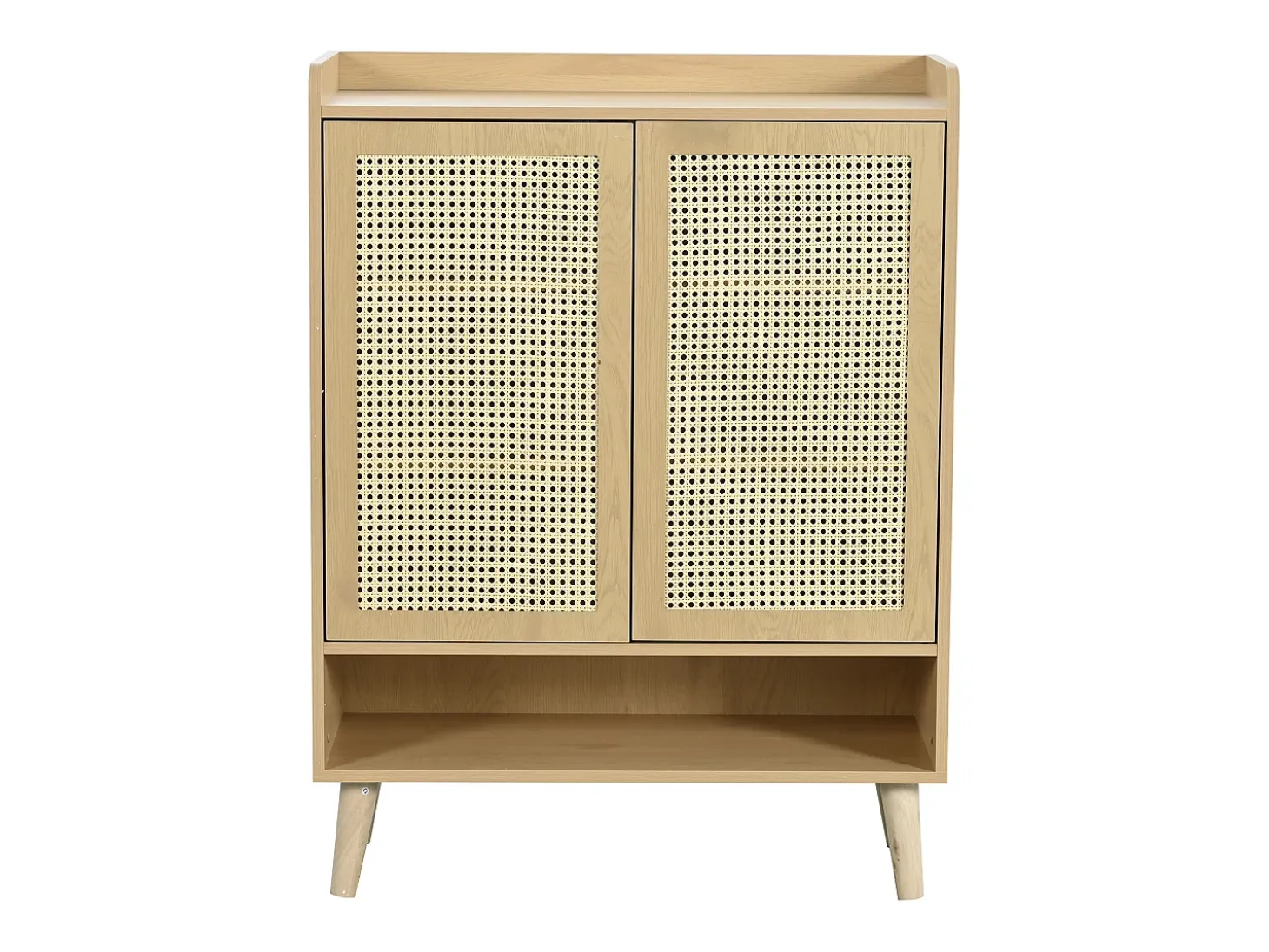 Sapateira em madeira com 2 portas em verga e várias prateleiras 80x35x105cm