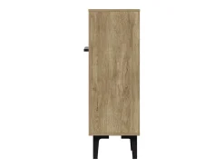 Sapateira na cor madeira com 2 portas - prateleiras ajustáveis 60 × 34,5 x 95 cm