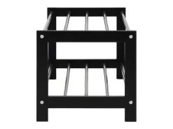 Sapateira Padova, Preto, 78x34x32 cm, Kendra Home