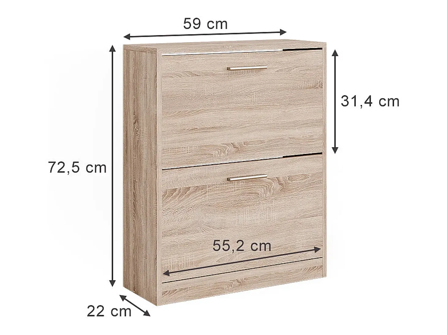 Sapateira sonoma 59x22x72.5 gizmo