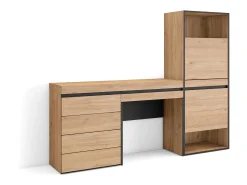 Sapateira, 187x35x145cm, Para quarto, dormitório, Cómoda, Toucador, Carvalho