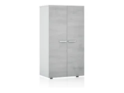 Sapateiro Cody Blanco brillo - Gris cemento