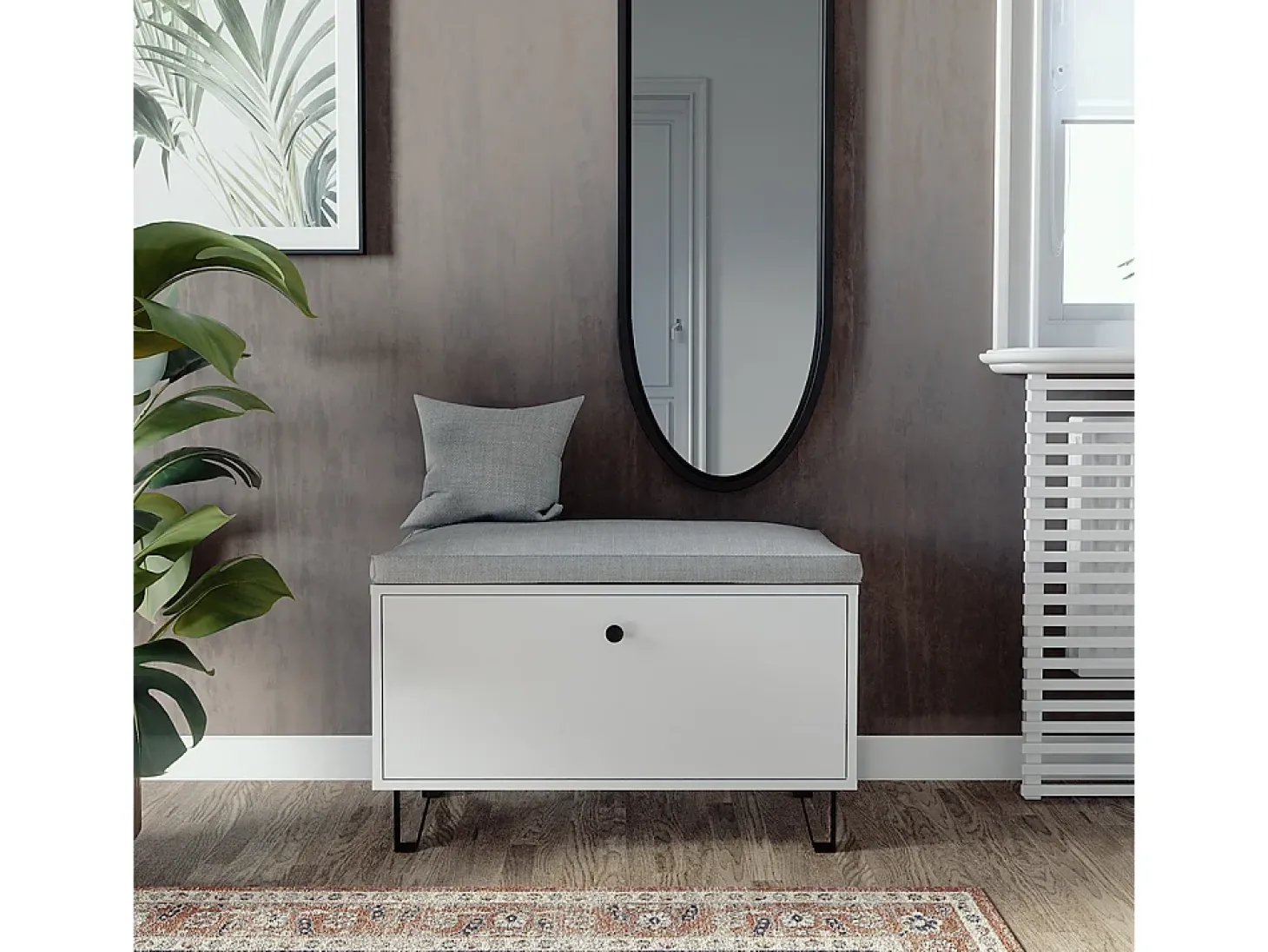 Schuhbank branco 80x35.1x46 siri