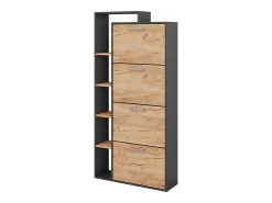 Schuhkipper carvalho goldkraft/antracite 80x24.2x166.1 orlando