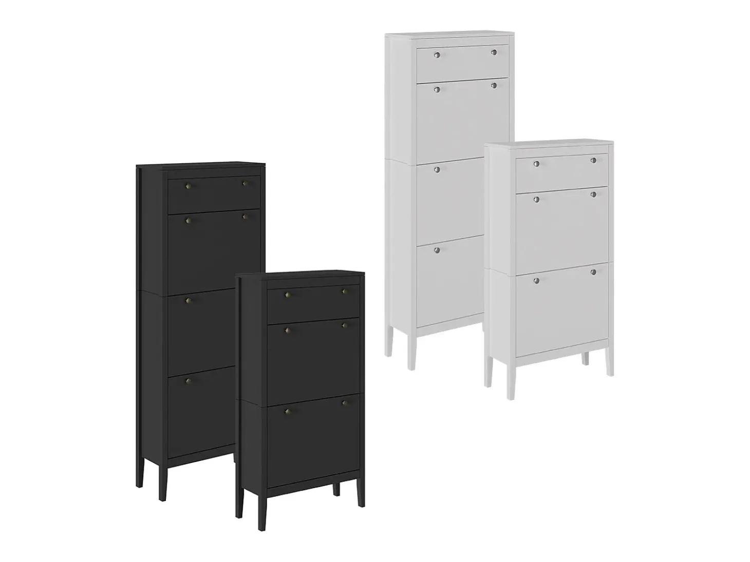 Schuhschrank branco 60x23.5x153 aron