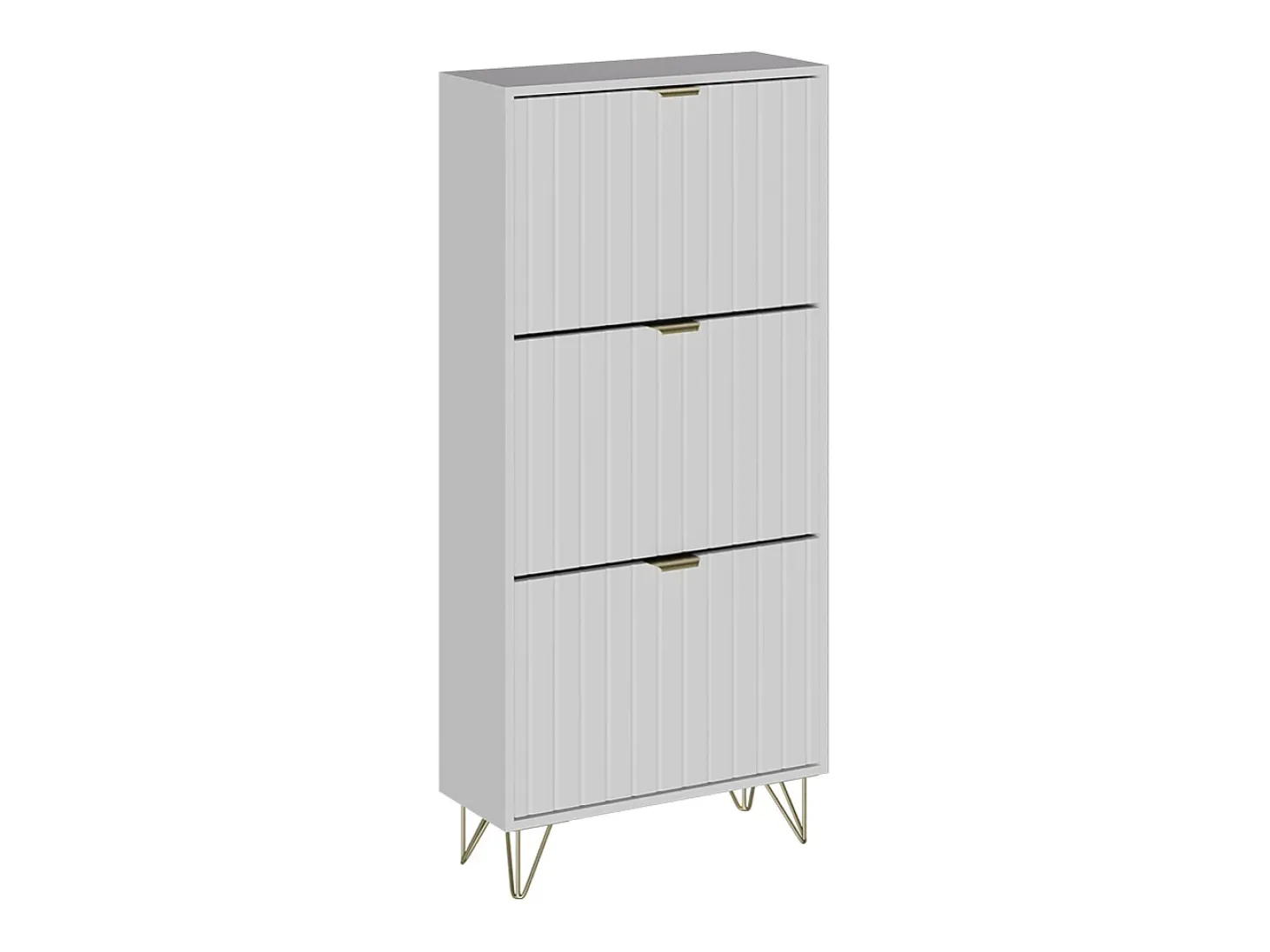 Schuhschrank branco 60x23.5x128.5 helge