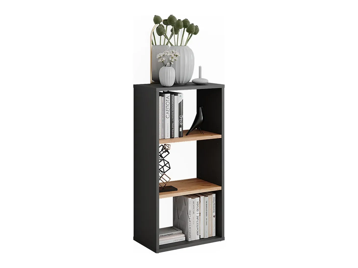 Schuhschrank carvalho antracite/goldkraft 40x24x80.1 orlando